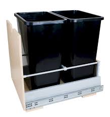 Without trash bags and garbage bags, where would we set our trash and store large items? Double 35 Quart Trash Pullout Soft Close Glides All Cabinet Parts