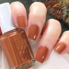 Beauty Nails On The Bright Cider Essie Caramel Coloured Cream That Just Screams Autumn Or Maybe It Nail Polish Colors Nail Polish Spring Nail Polish Colors