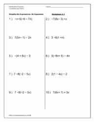 One might find a lot of resources online on algebra equations, but you have to smartly choose where to invest your time to get the most of it Distributive Property Worksheets Simplify