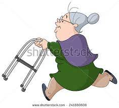 Old Lady Stock Photos Images Pictures Running Illustration Running Women Older Woman Illustration