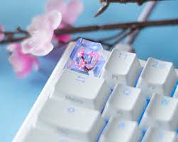 Cherry Blossom Esc Number Keycap Free Returns In 2021 Game Room Kids Gaming Microphone Gamer Room