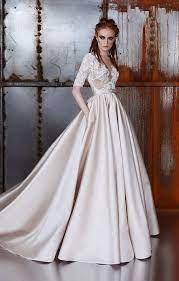 2017 Wedding Dresses Lace And Satin Wedding Dress Champagne Wedding Dresses Wedding Dresses A Line Elegant Wedding Gown Wedding Dresses Sheer Wedding Dress Ball Gowns Wedding Aline Wedding Dress