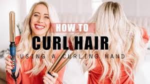 A hair curling wand with a large barrel. How To Curl Hair Using A Curling Wand For Short Hair Medium Length Hair And Long Hair Youtube