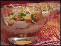 Petites Verrines De Crabe Au Fromage Frais Recette Verrine Crabe Recettes Poissons Et Fruits De Mer Fromage Frais