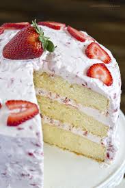Fresh Strawberry Cake Recipe With Strawberry Whipped Cream Frosting Recipe Strawberry Recipes Fresh Strawberry Cake Strawberry Cake Recipes