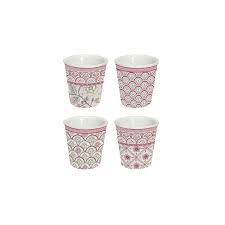 Maybe you would like to learn more about one of these? Set 4 Porcelain Coffee Cups 100 Ml Monsoon Pink Easylife Boutique
