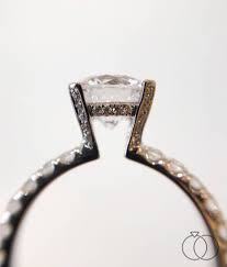 Michael M 18k White Gold Diamond Engagement Ring Setting 3 4 Ct Tw White Gold Diamond Engagement Ring Diamond Engagement Ring Set Engagement Rings