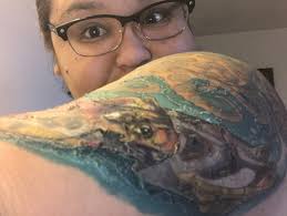 What should you expect from the tattoo healing process? Healing Process Of The Cuttlefish Peeling Has Begun I Tattoo Watercolor Tattoo Tattoos