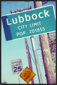Lubbock City Limit Sign 7871x Lubbock Texas Lubbock Texas Tech University