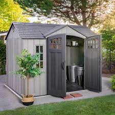 The shed also has hooks. Lifetime 10 Ft X 8 Ft Outdoor Storage Shed Costco