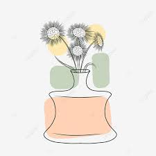 Creating botanical line drawings and doodles is a new favorite hobby for me. Line Art Drawing Of Flower In A Vase Vase Minimalis Illustration Png Transparent Clipart Image And Psd File For Free Download