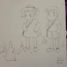 Untuk lebih jelasnya, anda lihat saja kumpulan sketsa gambar kartun yang mudah digambar dan diwarnai anak berikut ini. Totoro 8 Of 363artchallenge Hueeee Dah Lama Ga Gambar Flickr