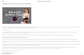 Rumus Kuno Togel Fibonacci By Alvarezchelsea45 Issuu