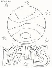 Mars planet coloring page from planets category. Solar System Coloring Pages Printables Classroom Doodles