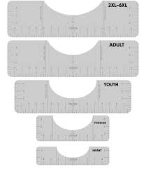 Download Digital T Shirt Ruler Bundle File Shirt Alignment Tool Svg Craft Ruler Pdf Custom Shirt Making Ruler 2xl 6xl Adult Youth Toddler Infant Nani Design