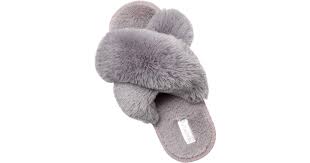 Womens fur slippers *see offer details. Jiasuqi Cross Open Toe Fuzzy Fluffy House Slippers 45 Useful And Thoughtful Mother S Day Gift Ideas Popsugar Love Sex Photo 4