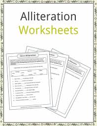 Alliteration Examples Definition Worksheets Kidskonnect Alliteration Examples Alliteration Poetry Worksheets