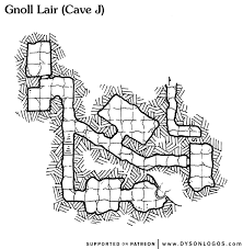 Gnoll Lair Cave J Dungeon Maps Fantasy Map Dungeons And Dragons