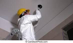 Plaster fell out of favor in the late 1940s as gypsum drywall board came on the scene. Skilled Constructor Man Making Plasterboard Ceiling Holes For Light Installation Skilled Constructor Man Making Plasterboard Canstock