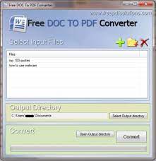 Pdf files are a popular file format because they retain the design of a document regardless of the computer from which the document is accessed. Free Doc To Pdf Converter Descargar