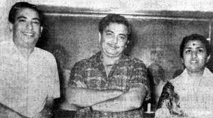 Mahendra Kapoor with Madan Mohan & Lata Mangeshkar / Madan Mohan (music  director) - Bollywood Photos