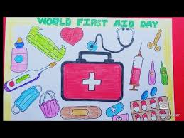 World First Aid Day Poster Drawing How To Draw First Aid Day International First Aidday Easy Drawing Youtube Traffic accident first aid flat poster. world first aid day poster drawing how to draw first aid day international first aidday easy drawing