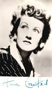 ANNE CRAWFORD Tragic British Film & Television Actress signed photo