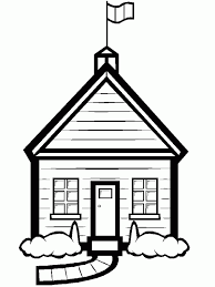 The area or scenery surrounding a house is always interesting as it gives one the sense of the geographical location where the house is located. School House Coloring Page Coloring Pages For Kids And For Adults Coloring Home