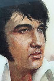 Fine Art Lithograph of Elvis Presley by Mitchell D. Tolle 1977 signed