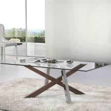 The coffee table can also be used as a side table, end room table, etc. China Glass Coffee Table With Solid Wood Stainless Steel Legs C288b China Coffee Table Tea Table