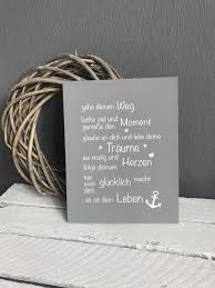 Holzschild Mit Lebensspruch Spruch Bild Geschenk Taufe Geburt Holzschilder Vintage Geschenke Lebensspruche