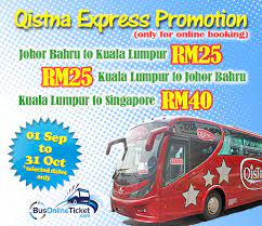 Last minute flight deals from kuala lumpur to johor bahru. Bus From Jb To Kl Busonlineticket Com