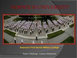 It has a total undergraduate enrollment of 3,266, its setting is rural, and the campus size is 1,200 acres. Norwich University Admissions Rotc Presentation