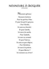 Nounours A Croquer Comptine Maternelle Comptine Maternelle Comptines Tableau Des Activites Des Enfants