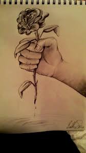 Hand Holding Rose Drawing Hand Holding Rose Rose Drawing Drawings Man gives a woman a flower vector. hand holding rose drawing hand