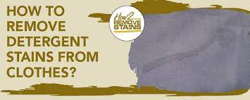 This solution will neutralize the stains, allowing you to remove the detergent stains easier. How To Remove Detergent Stains From Clothes Detailed Answer