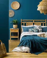 Une chambre bleu canard dans l'hôtel le roch décoré par sarah lavoine elle deco / 2. Une Deco En Beige Et Bleu Canard Dans La Chambre My Blog Deco