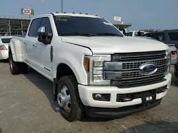 Salvage 2017 Ford F350 Platinum Pickup For Sale Flood Title Diesel Trucks Work Truck Ford Trucks