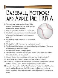 Baseball trivia quiz questions and answers suitable for kids adults and seniors. Quiz Questions And Answers For Kindergarten Quiz Questions And Answers