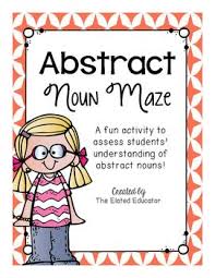 Abstract Noun Maze Abstract Nouns Concrete And Abstract Nouns Nouns Activities