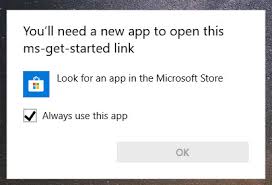 Microsoft store/store apps not working in windows 10. You Ll Need A New App To Open This Ms Get Started Link Microsoft Community