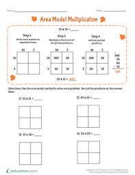 5th grade math skill practice. Let S Start Multiplying With Area Model Multiplication With This Fourth Grade Math Worksheet Students Wi Area Model Multiplication Area Models Multiplication