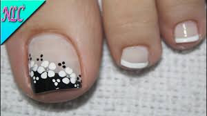 Uñas naturales francesas para pies y cada mano. Pin En Video Pies