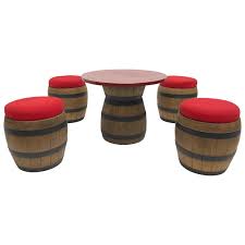 Maybe you would like to learn more about one of these? 1970s Plastic Fantastic Whiskey Barrel Drinking Table And Stools Emsa Germany For Sale At 1stdibs