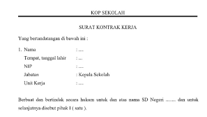 Download format file doc docx microsoft word. Download Contoh Surat Perjanjian Kontrak Kerja Guru Honorer Wawasan Pendidikan Nusantara
