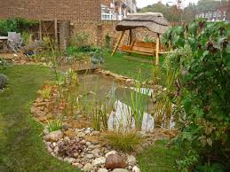 Natural Pond Lined With Stone Garden Pond Design Fish Pond Gardens Natural Pond