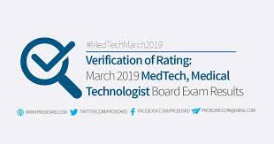 Jee main march 2021 admit card released: Verification Of Rating March 2019 Medtech Board Exam Results Prcboard Com