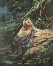 Community good friday service, annunciation rc. Warner Sallman Christ In Gethsemane 20x16 Canvas Art Print Jesus Praying Garden Ebay