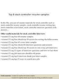 Top 8 inventory specialist resume samples. Stock Controller Resume Template June 2021