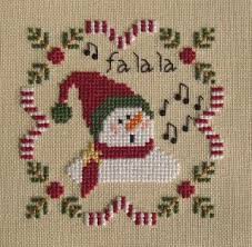 This is a digital, downloadable pattern of waxing moon's original cross stitch design, snowman trio. Counted Cross Stitch Patterns Needlework For Embroidery Santa With Snowman